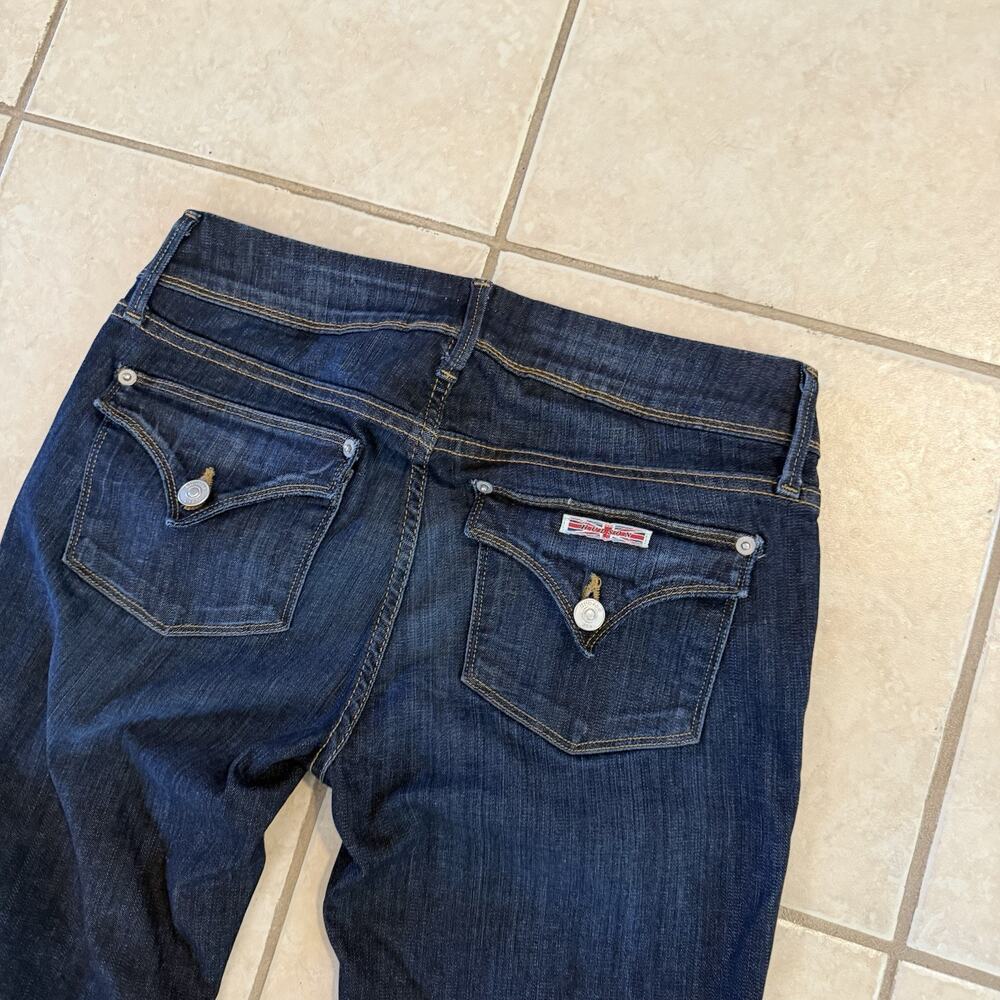 Hudson Beth Baby Boot Jeans Women’s 28 Dark Double Button Flap Pocket NW176DIF - Picture 5 of 10